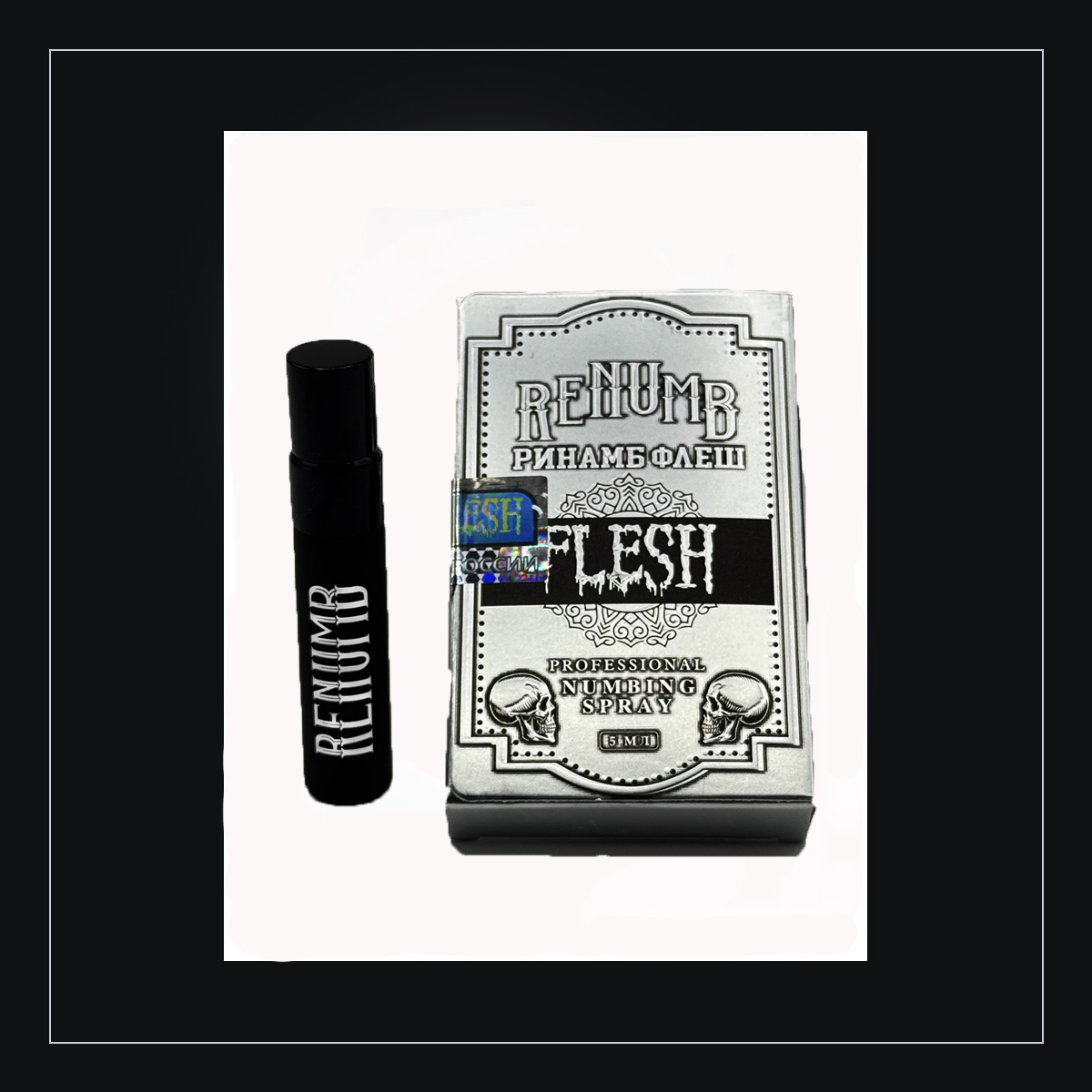RENUMB FLESH spray close up